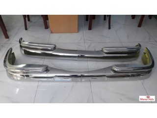 Mercedes Benz W111 Sedan bumpers, stainless steel