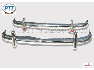 Mercedes Benz 220S SE Ponton stainless steel bumpers