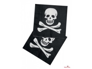 12 serviettes Pirates