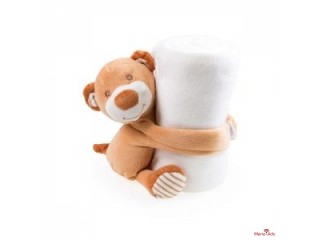 Couverture Polaire pour Enfants avec Peluche Ours