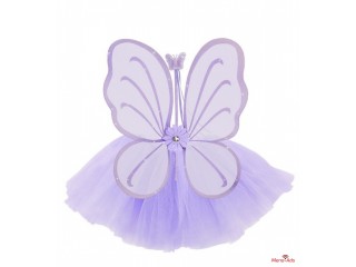 Kit déguisement fée violette fille 3 pièces