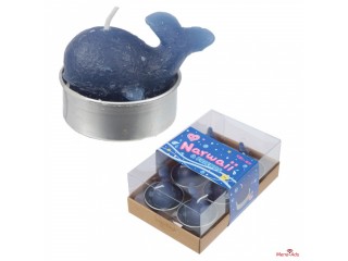 Mini Candles – Narwaii & Friends Narwhal Set of 6 Tea Lights