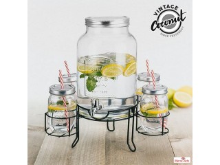 Distributeur de Boissons 4 Verres Vintage