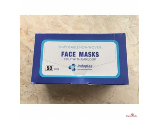 Good quality surgical disposable medical 3ply non woven face mask