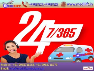 Avail Reasonable Cost Medilift Ambulance Service in Varanasi