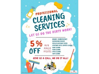 Housekeeping and Laundry (Contact our Number)