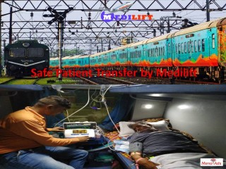 Reasonable Cost Medilift Train Ambulance Service from Patna to Delhi