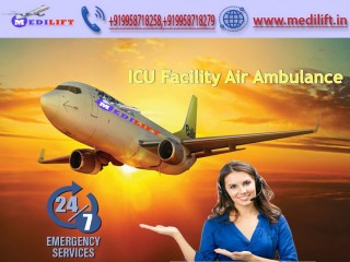 Avail ICU Facility Air Ambulance Service in Bhopal by Medilift